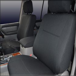 FRONT Seat Covers Full-Length Custom Fit Toyota 100 Series Landcruiser, Premium Neoprene | Supertrim