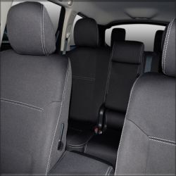 FRONT Full-Length with Map Pockets & Rear Full-length Seat Covers Custom Fit Nissan Pathfinder R52 (2014-2020), Premium Neoprene, Waterproof | Supertrim