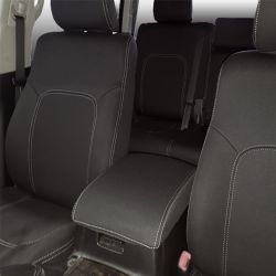 Seat Covers FRONT PAIR Custom Fit Landcruiser 200 Series (Oct 2015 - 2021) - MK.III VX, Altitude, Heavy Duty Neoprene (Automotive-Grade) 100% Waterproof