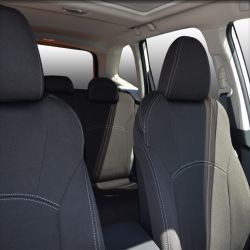 FRONT Full-back with Map Pockets & REAR Full-back Seat Covers Custom Fit Subaru XV (2017-Now), Premium Neoprene, Waterproof | Supertrim