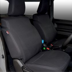SUZUKI Jimny GJ (2018-Now) SEAT COVERS - FRONT (Full-back with map pockets) & REAR, Premium Neoprene, Waterproof | Supertrim
