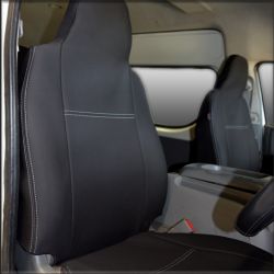 FRONT 2 BUCKET PAIR Full-Length  Seat Covers Custom Fit Toyota Hiace (May 2019 - Now) H300, Heavy Duty Neoprene (Automotive-Grade) 100% Waterproof 