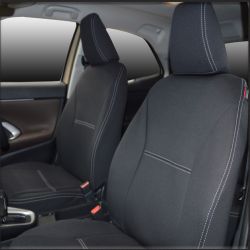 FRONT Seat Covers Full-Length with Map Pockets Custom Fit Toyota Yaris Cross (2020-Now), Heavy Duty Neoprene | Supertrim 