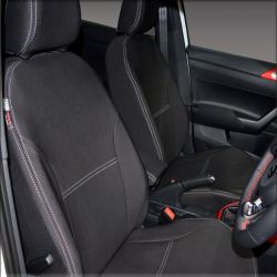 FRONT Seat Covers Full-Length with Map Pockets Custom Fit Volkswagen (VW) Polo 6R (2010-2017) or AW (2017-Now) Comfortline, Trendline or GTi, Premium Neoprene | Supertrim 
