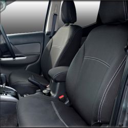 Seat Covers Front 2 Bucket Seats in Full-back, Snug Fit for Triton MQ (May 2015-Now) , Premium Neoprene (Automotive-Grade) 100% Waterproof